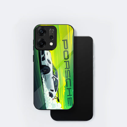 Oppo Reno 14 5G Premium Acrylic Shockproof Glass Back Case (Speedster Case)