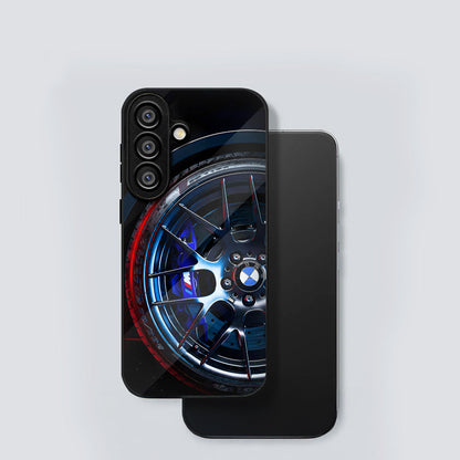 Samsung Galaxy A36 Premium Acrylic Shockproof Glass Back Case (WheelFusion)