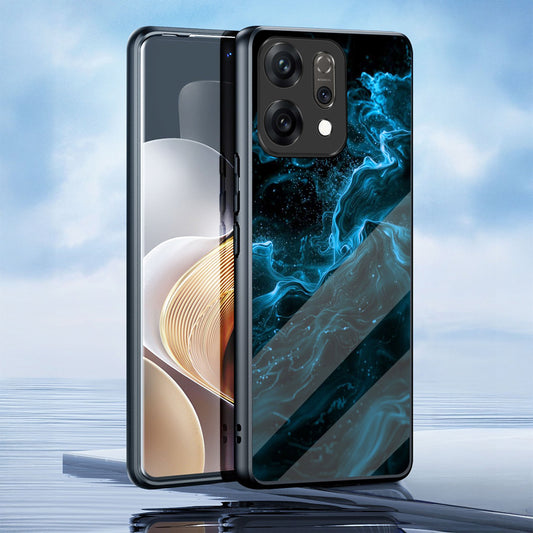 Oppo Reno 14 5G Premium Acrylic Shockproof Glass Back Case (VoltWave)
