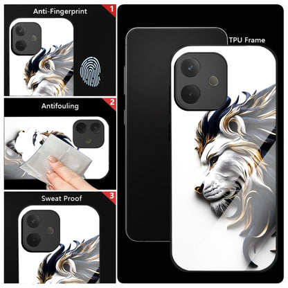 Oppo A5 Pro 5G Premium Acrylic Shockproof Glass Back Case (King’s Flow)