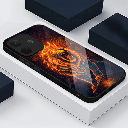 Oppo A5 Pro 5G Premium Acrylic Shockproof Glass Back Case (King of Cosmos)