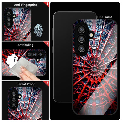 Samsung Galaxy A56 5G Premium Acrylic Shockproof Glass Back Case (Spider Vault)