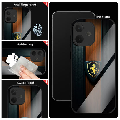 Oppo A5 Pro 5G Premium Acrylic Shockproof Glass Back Case (Royal Roadster)