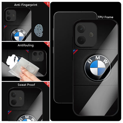 Oppo A5 Pro 5G Premium Acrylic Shockproof Glass Back Case (BMW Logo)