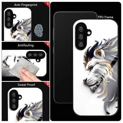 Samsung Galaxy A36 5G Premium Acrylic Shockproof Glass Back Case (King’s Flow)