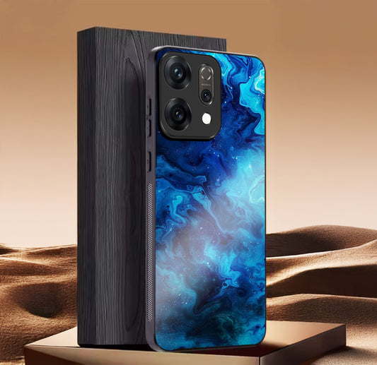 Oppo Reno 14 5G Premium Acrylic Shockproof Glass Back Case (AquaCore)