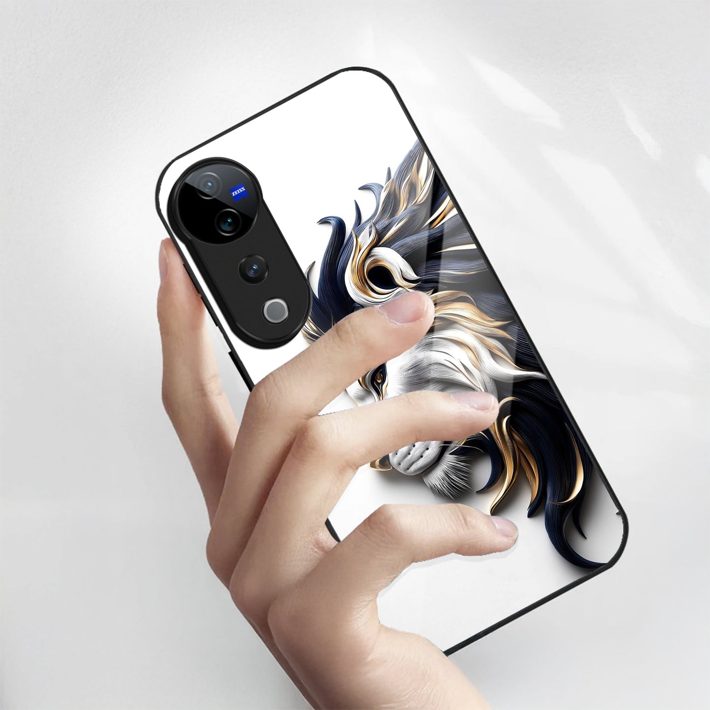 Vivo V40 Pro 5G Premium Acrylic Shockproof Glass Back Case (King’s Flow)