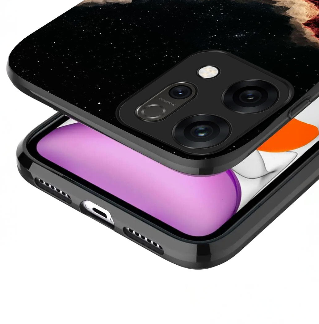 Oppo Reno 14 5G Premium Acrylic Shockproof Glass Back Case (Starfire)