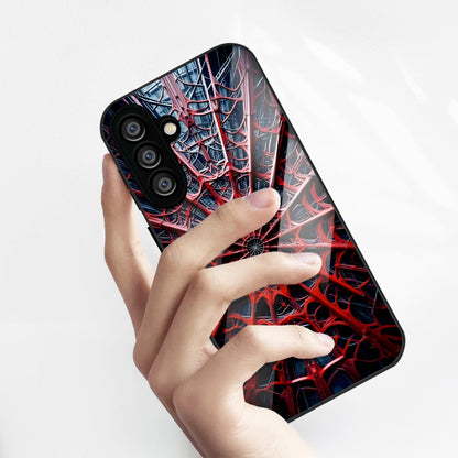 Samsung Galaxy A56 5G Premium Acrylic Shockproof Glass Back Case (Spider Vault)