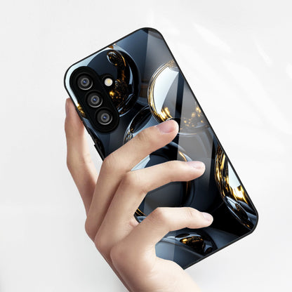 Samsung Galaxy A56 5G Premium Acrylic Shockproof Glass Back Case (Mirror Spheres)
