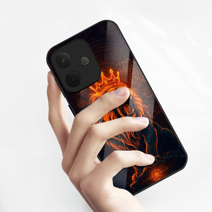 Oppo A5 Pro 5G Premium Acrylic Shockproof Glass Back Case (King of Cosmos)