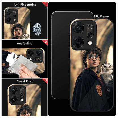 Oppo Reno 14 5G Premium Acrylic Shockproof Glass Back Case (Harry)