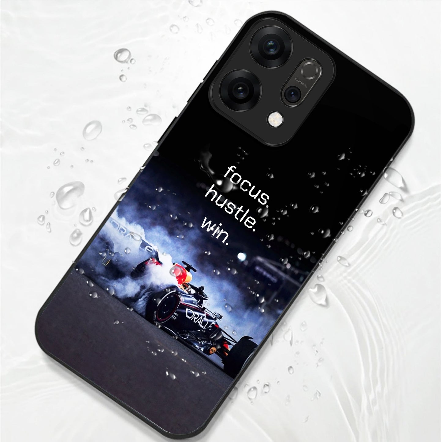 Oppo Reno 14 5G Premium Acrylic Shockproof Glass Back Case (Racing Case)