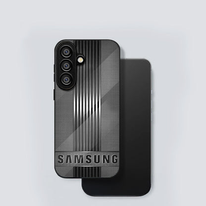 Samsung Galaxy A36 Premium Acrylic Shockproof Glass Back Case (BlackAura)