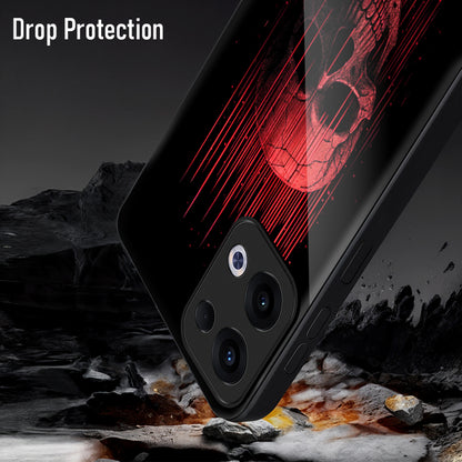 Oppo Reno 13 5G Premium Acrylic Shockproof Glass Back Case (Reaper)
