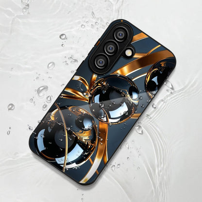 Samsung Galaxy A56 Premium Acrylic Shockproof Glass Back Case (Shiny Sphere)