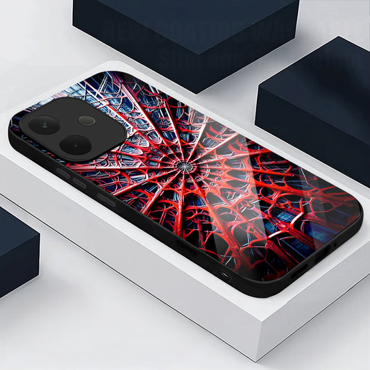 Oppo A5 Pro 5G Premium Acrylic Shockproof Glass Back Case (Spider Vault)