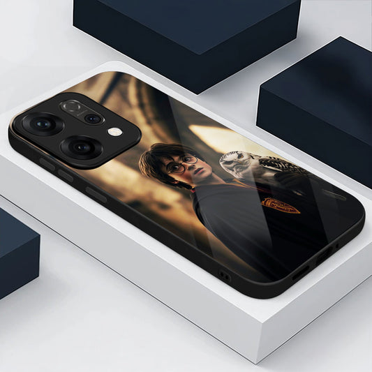 Oppo Reno 14 5G Premium Acrylic Shockproof Glass Back Case (Harry)
