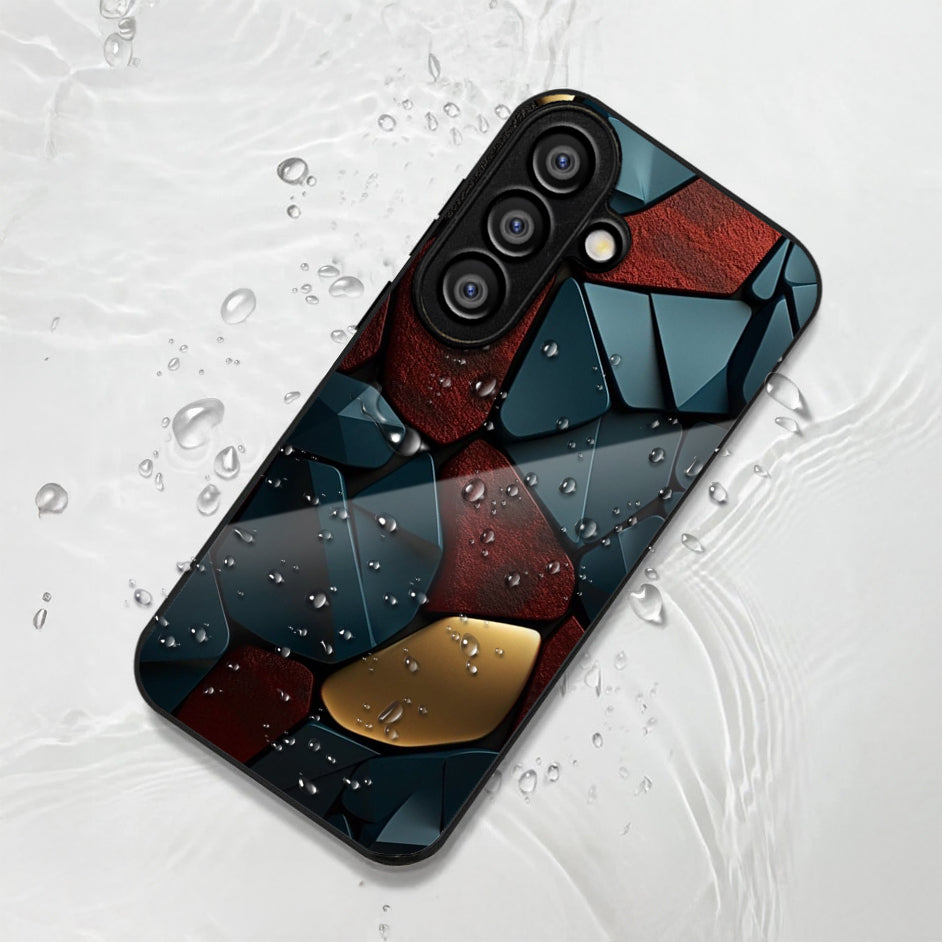 Samsung Galaxy A36 Premium Acrylic Shockproof Glass Back Case (GlowGems)