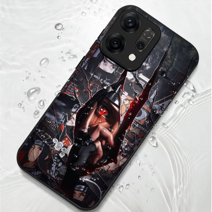 Oppo Reno 14 5G Premium Acrylic Shockproof Glass Back Case (Sharingan)