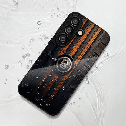 Samsung Galaxy A56 Premium Acrylic Shockproof Glass Back Case (BlackEdition)