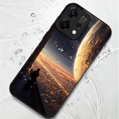 Oppo Reno 14 5G Premium Acrylic Shockproof Glass Back Case (Aurion)