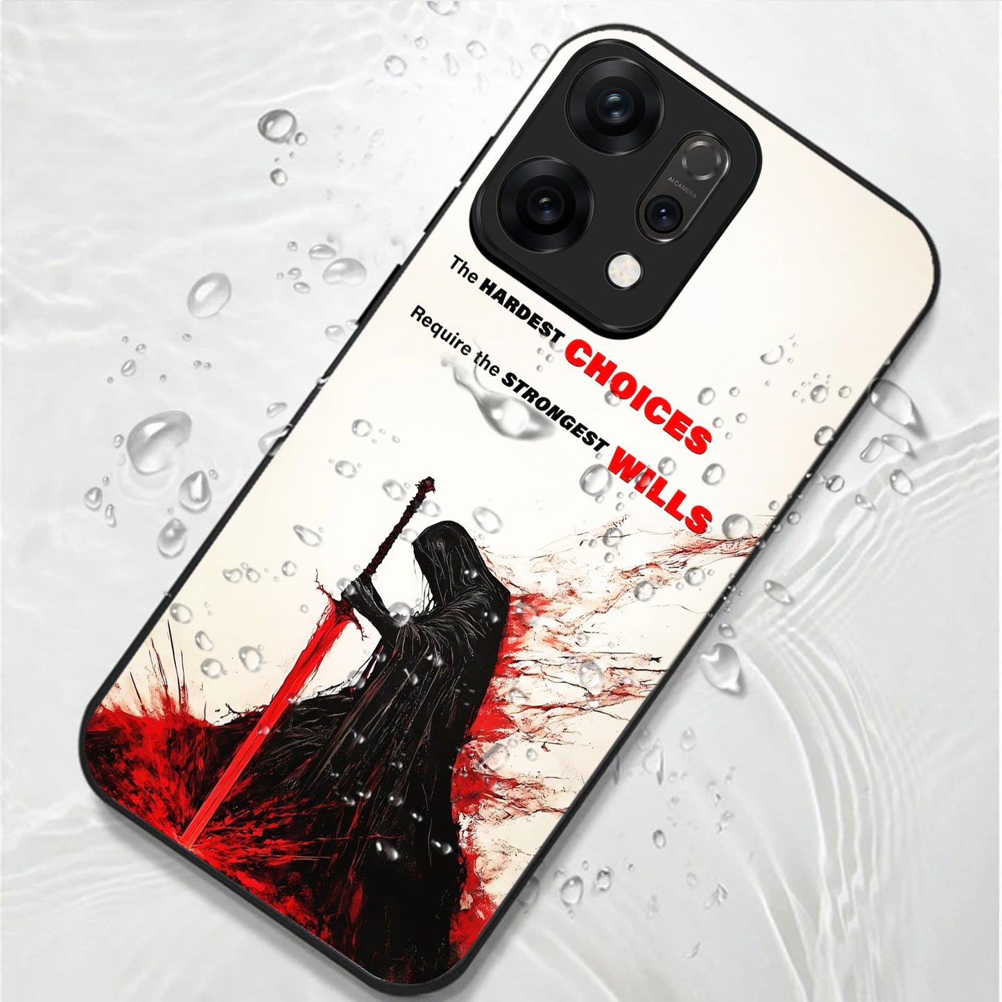 Oppo Reno 14 5G Premium Acrylic Shockproof Glass Back Case (Warriors Case)