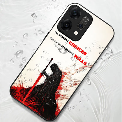 Oppo Reno 14 5G Premium Acrylic Shockproof Glass Back Case (Warriors Case)