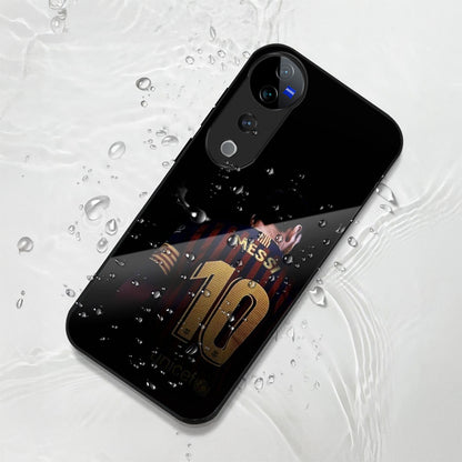 Vivo V40 Pro 5G Premium Acrylic Shockproof Glass Back Case (Messi)