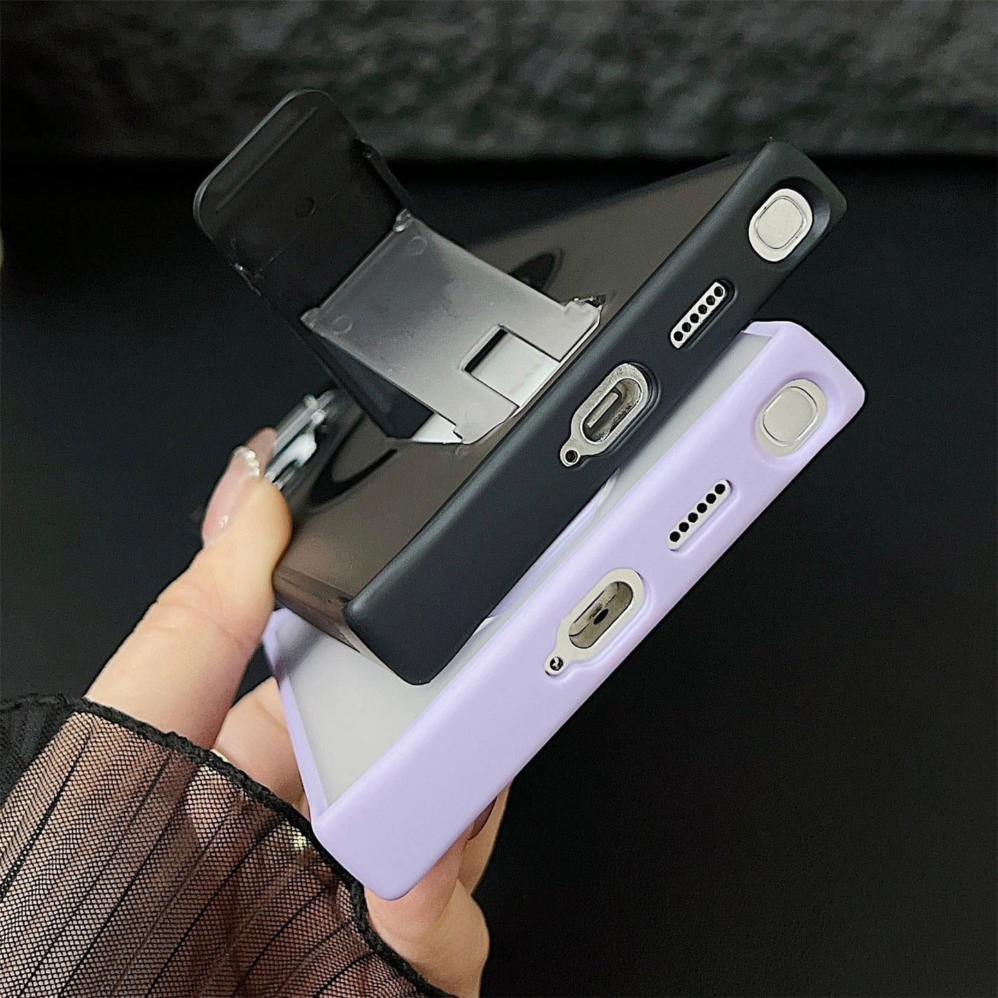 Samsung Galaxy S23 Ultra/S24 Ultra Luxury Kickstand Magnetic Frosted Case