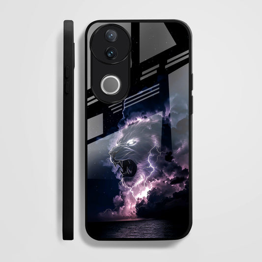 Vivo V50 5G Premium Acrylic Shockproof Glass Back Case (Strom King)