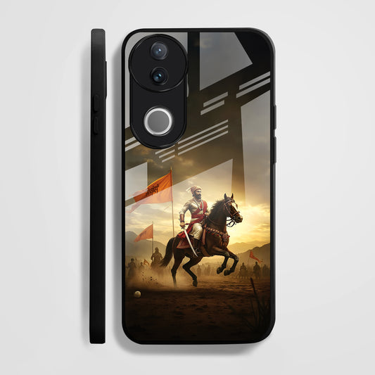 Vivo V50 5G Premium Acrylic Shockproof Glass Back Case ( Battle Glory )