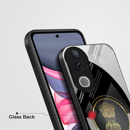 Vivo V50 5G Premium Acrylic Shockproof Glass Back Case ( Satya-M-Jayate )