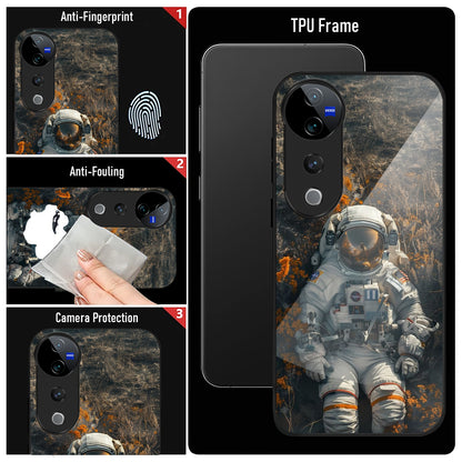 Vivo V40 Pro 5G Premium Acrylic Shockproof Glass Back Case (Gravity)