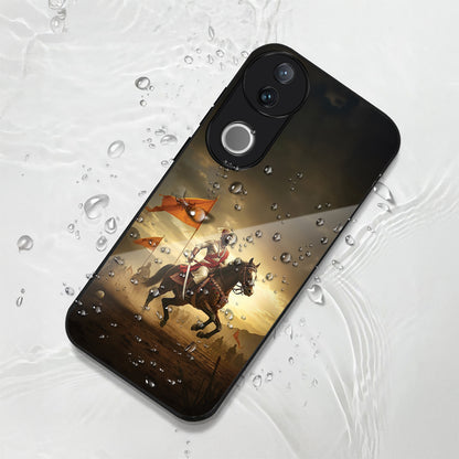 Vivo V50 5G Premium Acrylic Shockproof Glass Back Case ( Battle Glory )