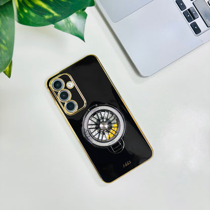Samsung Galaxy A35 5G Best Selling Stress Buster Wheel Silicone Scratch Resistant Back Case