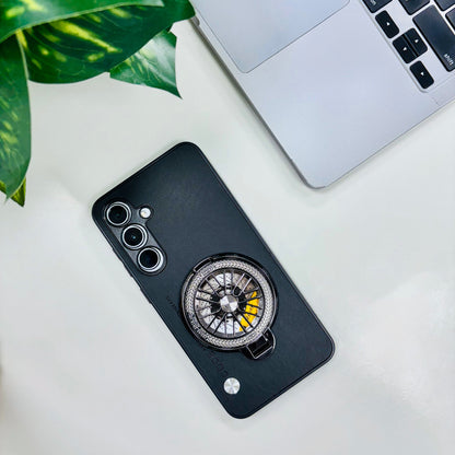 Samsung Galaxy S24 FE 5G Best Selling Stress Buster Wheel Soft Vegan Scratch Resistant Back Case