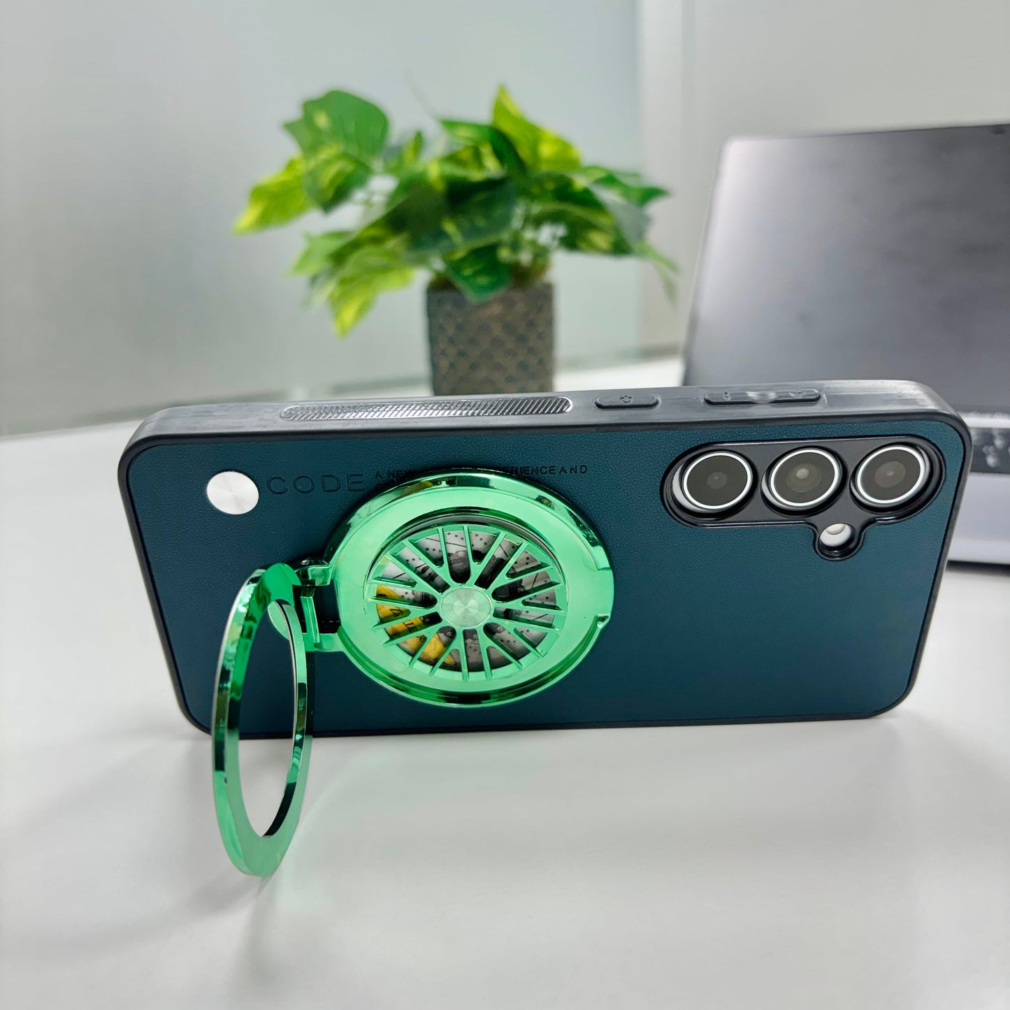 Samsung Galaxy A35 5G Best Selling Stress Buster Wheel Soft Vegan Scratch Resistant Back Case