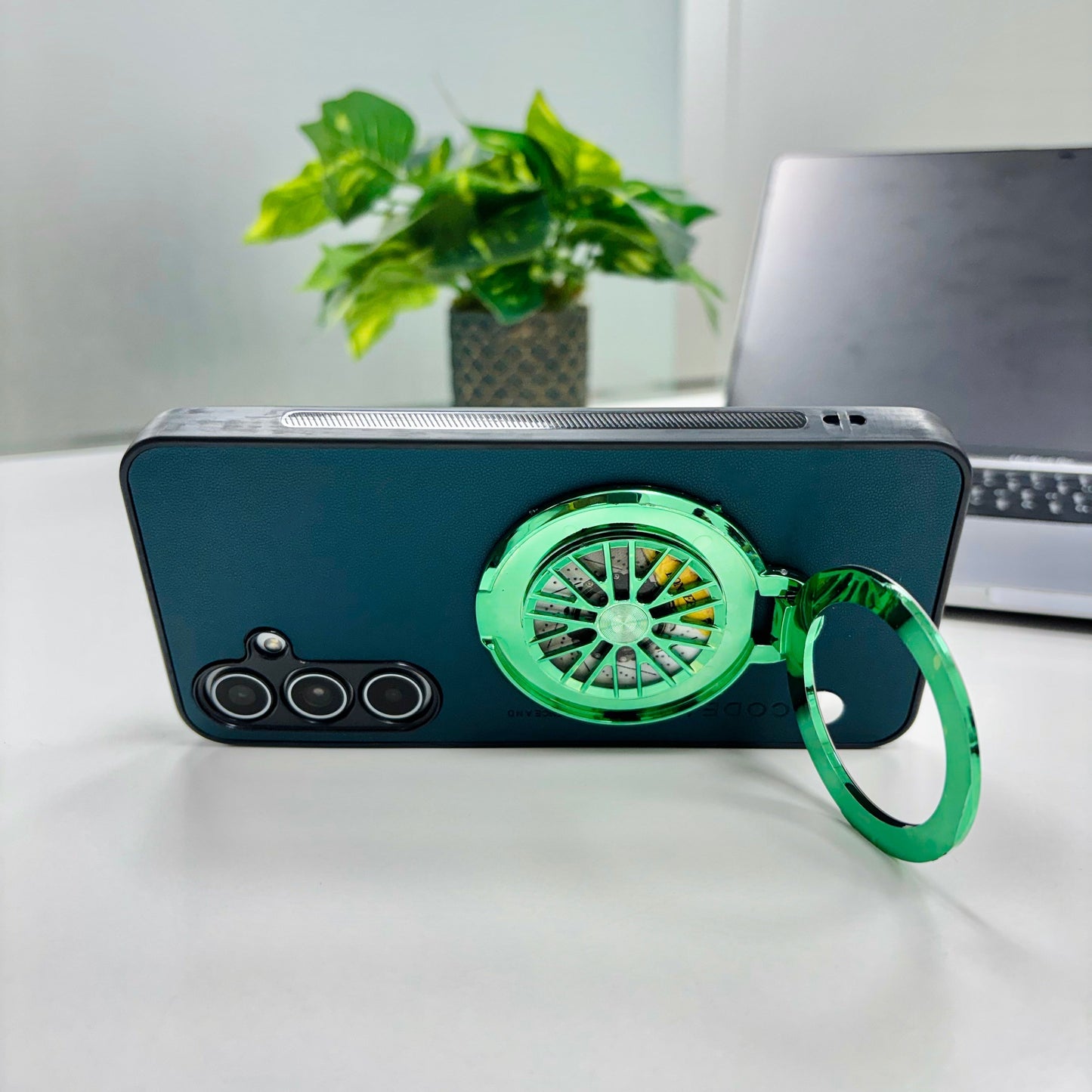 Samsung Galaxy S24 FE 5G Best Selling Stress Buster Wheel Soft Vegan Scratch Resistant Back Case