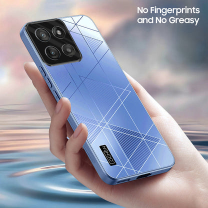 Motorola Edge 60 5G Fusion Triangle Pattern Matte Back Shockproof Case