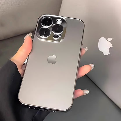 Sleek Titanium-Finish iPhone Case