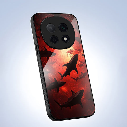 OPPO F29 Pro 5G Premium Acrylic Shockproof Glass Back Case (Sea Terror)