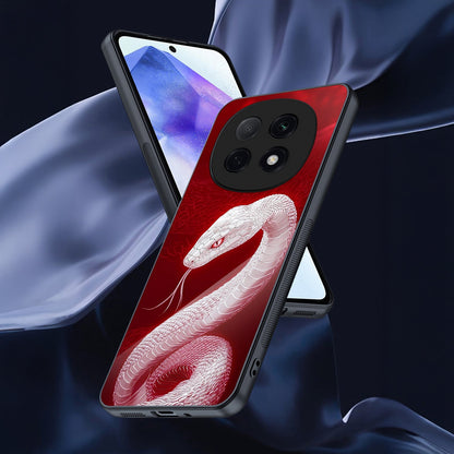 OPPO F29 Pro 5G Premium Acrylic Shockproof Glass Back Case (White Venom)