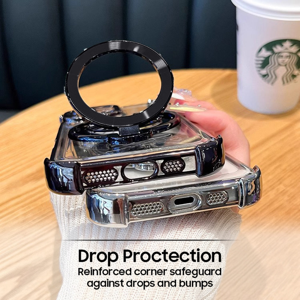 OPPO F27 PRO+ 5G Four Corner Airbags 100% Original Astro Money Magnet Rotating Dollar Case