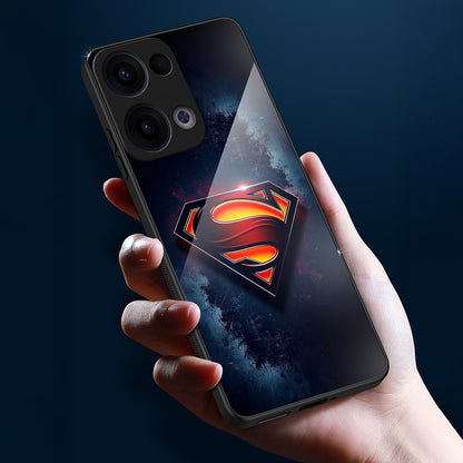 Oppo Reno 13 5G Premium Acrylic Shockproof Glass Back Case (Hero Guard)