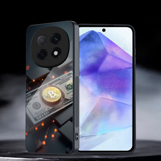 OPPO F29 Pro 5G Premium Acrylic Shockproof Glass Back Case (Money Matrix)