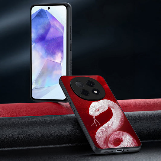 OPPO F29 Pro 5G Premium Acrylic Shockproof Glass Back Case (White Venom)