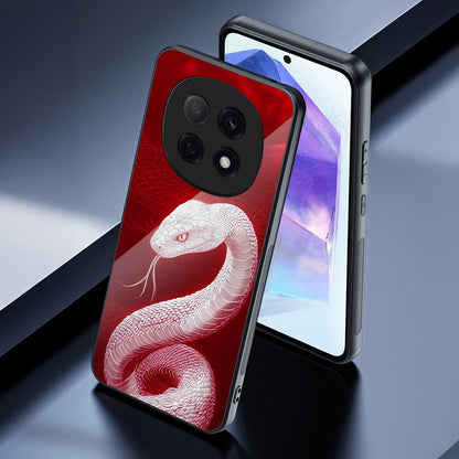 OPPO F29 Pro 5G Premium Acrylic Shockproof Glass Back Case (White Venom)