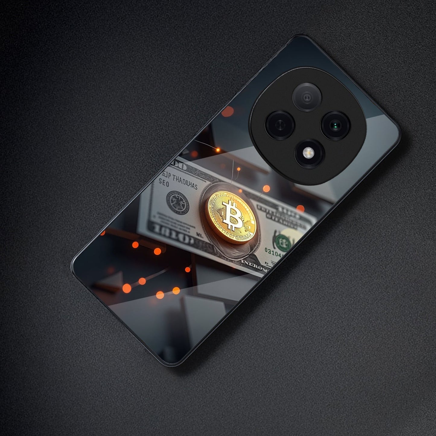 OPPO F29 Pro 5G Premium Acrylic Shockproof Glass Back Case (Money Matrix)
