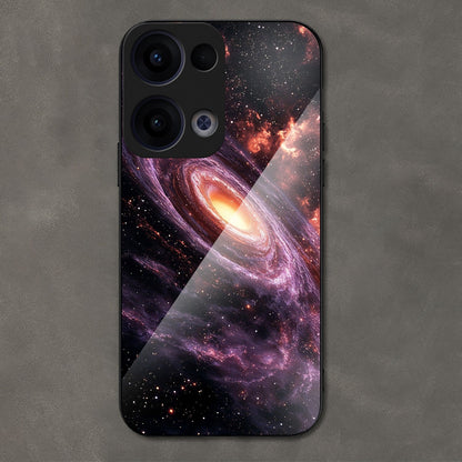 Oppo Reno 13 5G Premium Acrylic Shockproof Glass Back Case (Orbit Shield)